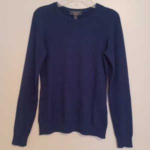 100% Cashmere Crew Neck Sweater from Charter Club In Navy Blue Size PP NWT